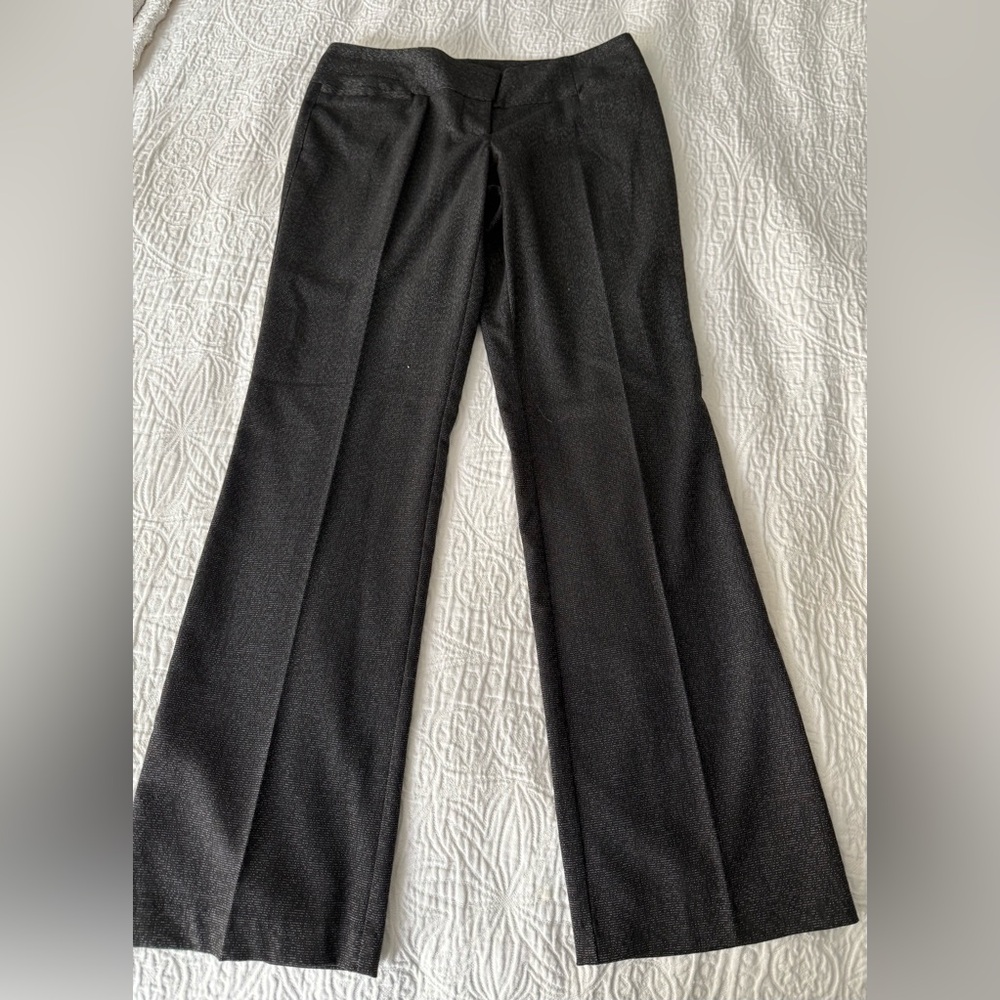 Maurices black trousers dress pants 3 4 S short